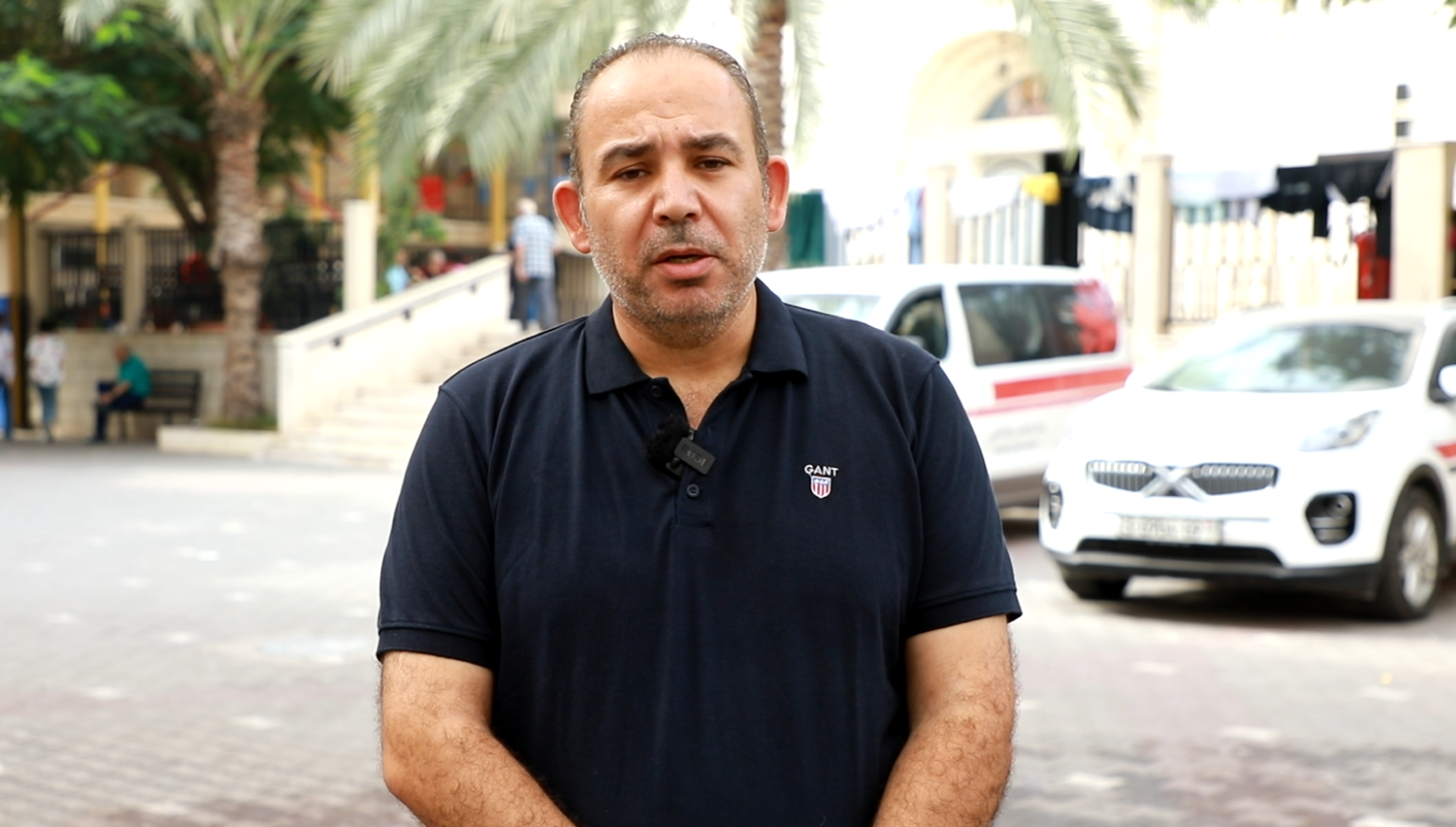 George Antone, szef administracji Caritas Jerusalem w Strefie Gazy