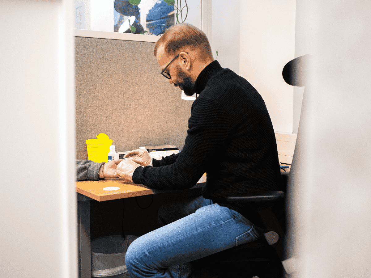Hepatitt B-testing hos Caritas Norge