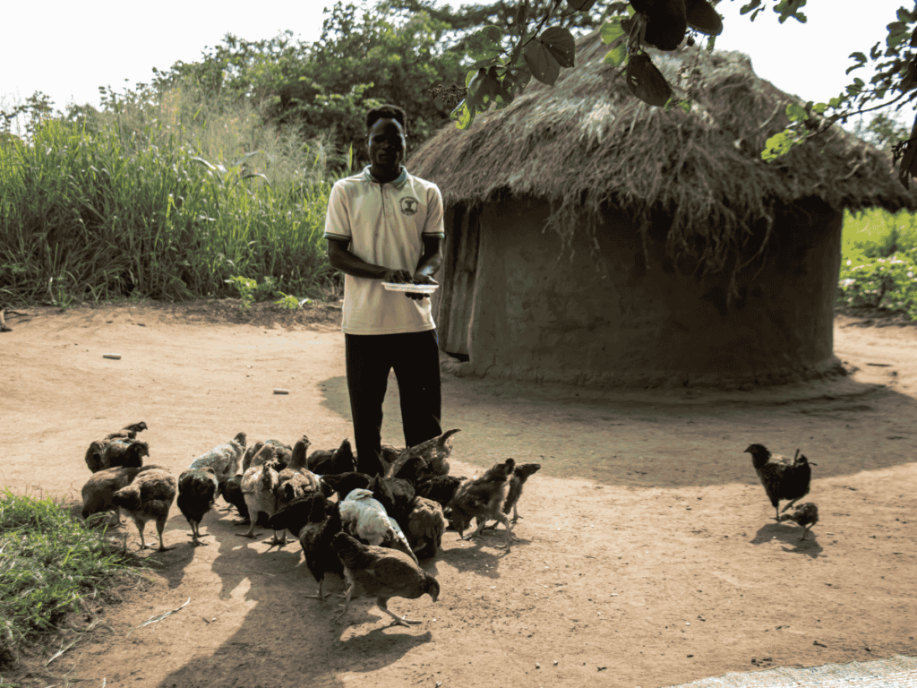 Ochora Daniel fra Uganda deltar i Caritas sitt matsikkerhetsprosjekt i Gulu