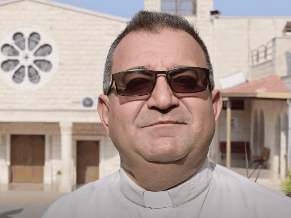 Elias Tabban, sognepresten i Zababdeh, Jenin på Vestbredden