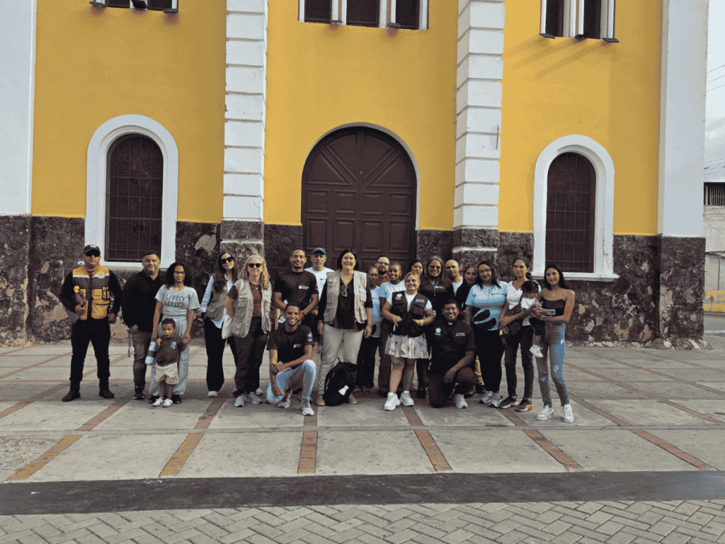 Representanter fra Caritas Norge i møte med kolleger fra Caritas Venezuela i Tejerias