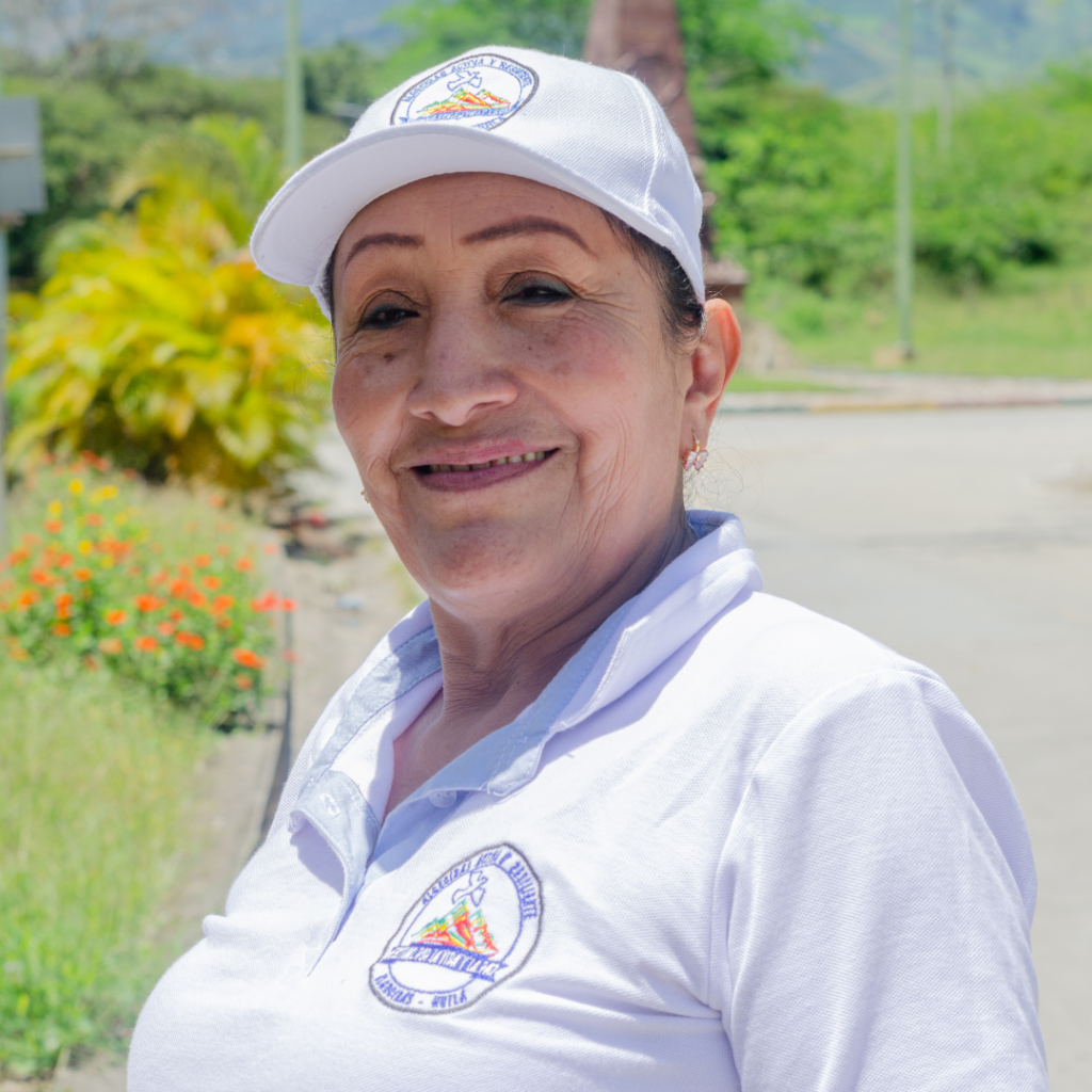 Myriam Moreno. deltaker i ett av Caritas sine fredsprogram i Colombia