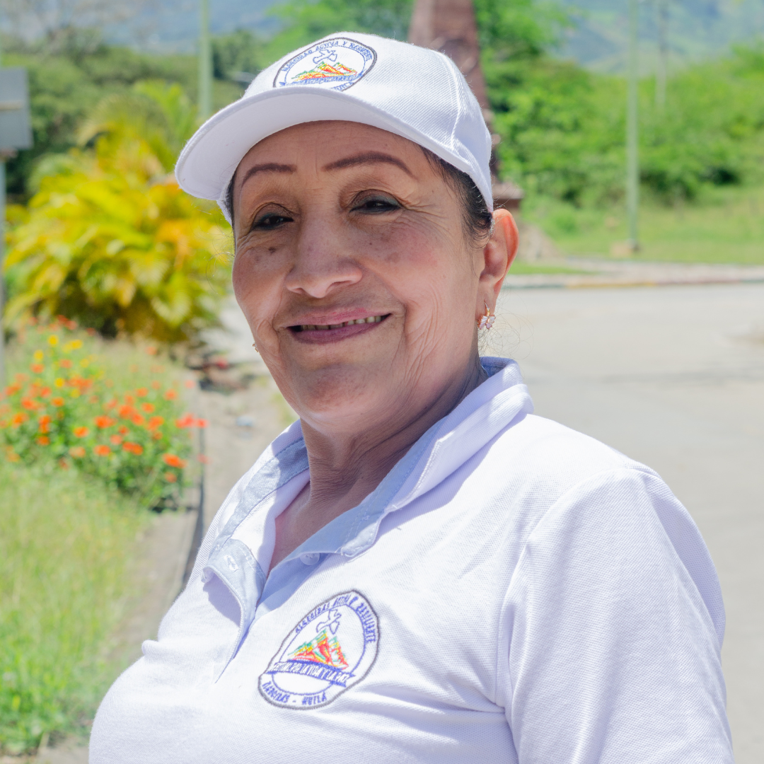 Myriam Moreno. deltaker i ett av Caritas sine fredsprogram i Colombia